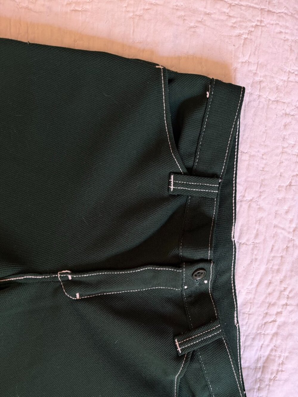 VINTAGE POLYESTER FLARE PANTS - Picture 4 of 4